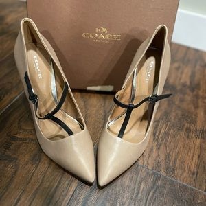 Coach Fulton T-Strap Pump 4" Heels